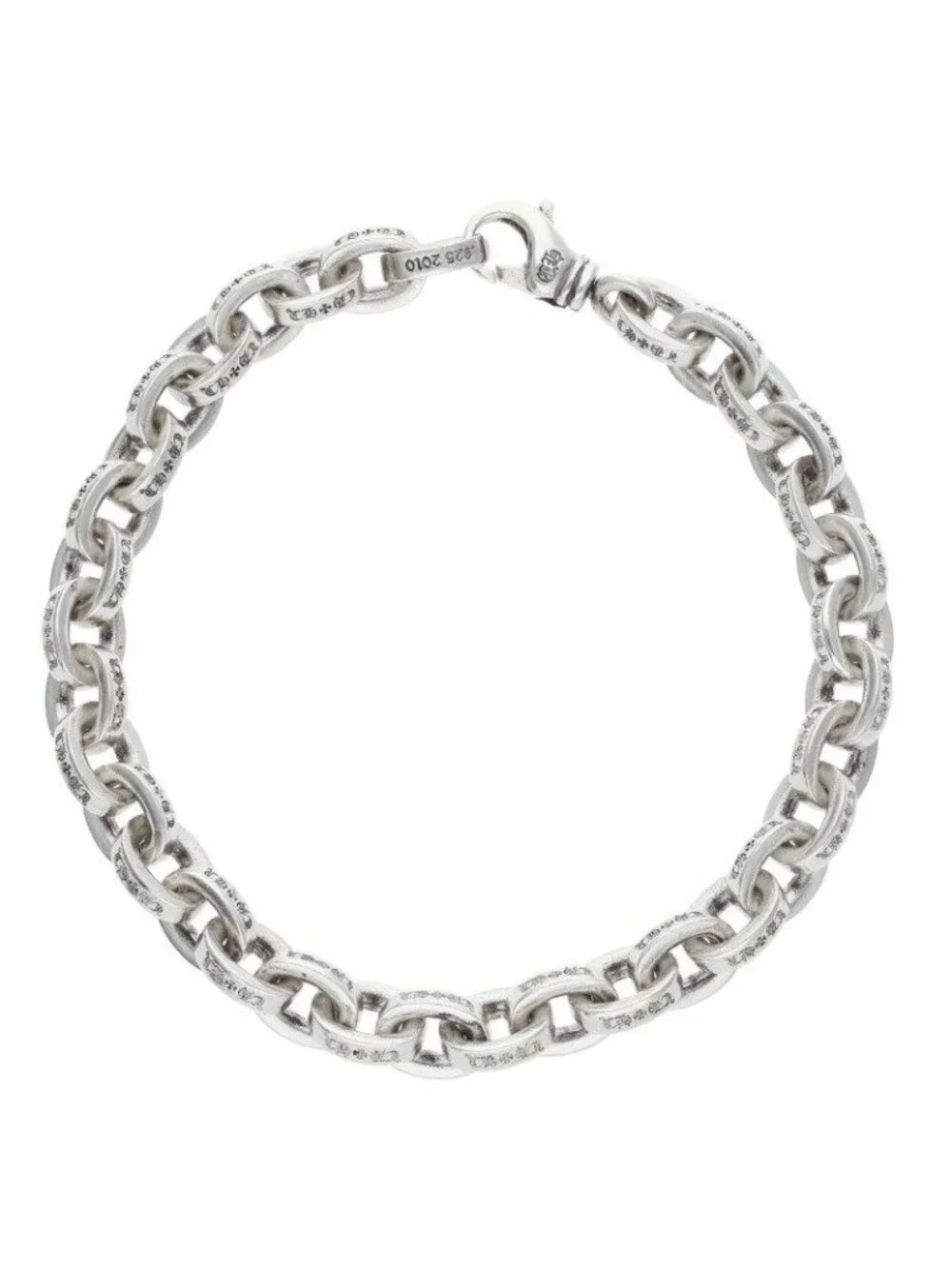 Chrome Hearts Large Paper Chn Silver Bracelet